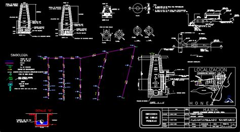 Esgoto Sanitário No AutoCAD biblioteca CAD