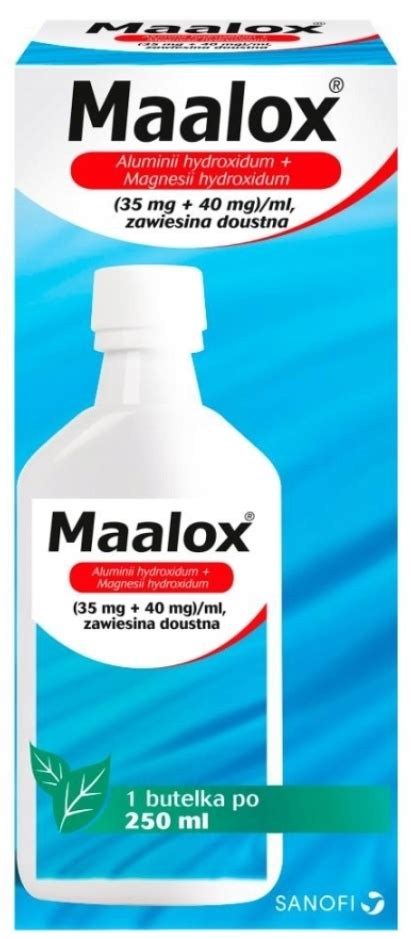 Maalox Zawiesina Doustna Na Zgagę I Refluks 250 Ml 15261647917 Allegropl