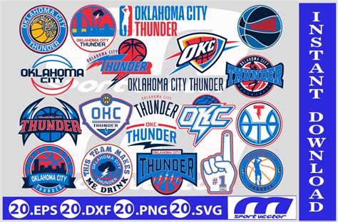 Nba Logo Oklahoma City Thunder Oklahoma City Thunder Svg Vector