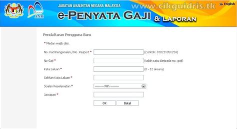 Payslip Penyata Gaji Contoh Slip Gaji Malaysia Anm Penyata Gaji Hot