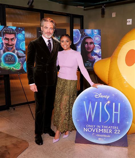 Chris Pine Ariana DeBose At The Wish New York Special Screening