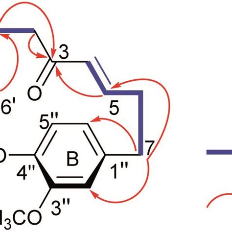 Key ¹h ¹h Cosy And Hmbc Correlations Of Compound 1 Download Scientific Diagram