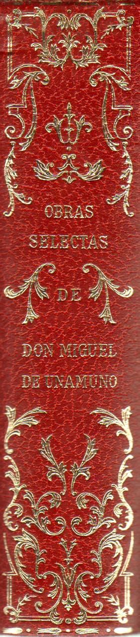 OBRAS SELECTAS DE MIGUEL DE UNAMUNO by UNAMUNO MIGUEL DE Librería