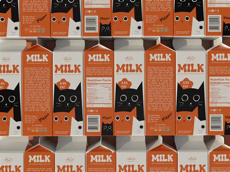 Milk Packaging Design Free Packaging Mockup Behance