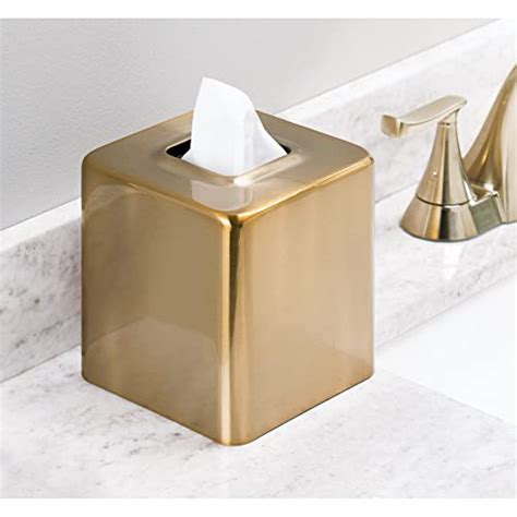 Mdesign Metal Square Tissue Box Cover Modern Facial Paper Holder