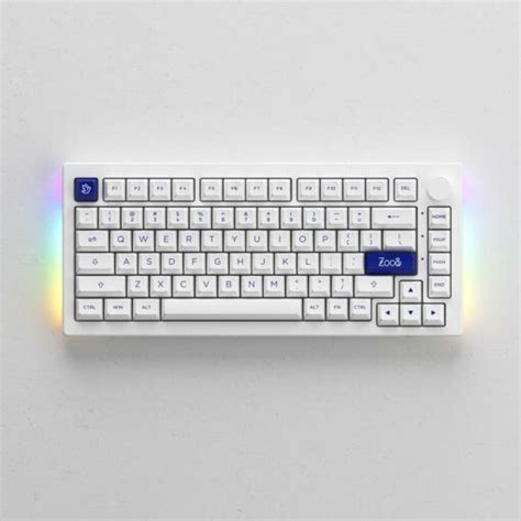 Bàn phím cơ AKKO 5075B Plus Blue on White Multi modes RGB Hotswap