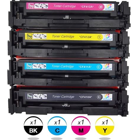 Hisaint Listing Compatible Toner Set 4packs Cmyk For Hp Cf410a Toner