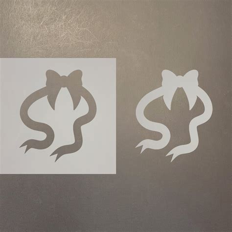 Ribbon 1 Reusable Mylar Stencils - Laser Wood Shapes