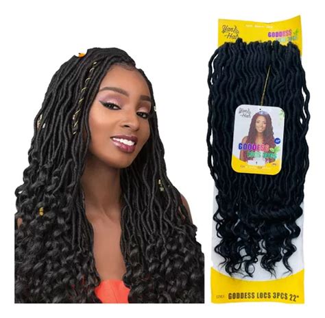 Cabelo Crochet Braids Goddess Faux Locs Pacot O Cores Frete Gr Tis