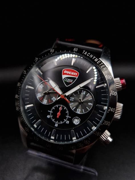 Watch Clock Stopwatch Ducati Corse Chronograph Horloge Ducati