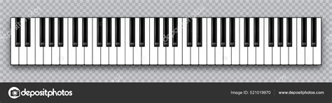 Realistic Piano Key Musical Instrument Keyboard On Checkered Background Vector Illustration