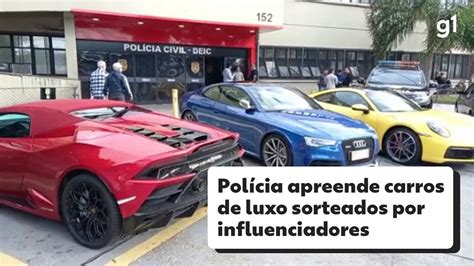 Pol Cia De Sp Apreende Carros De Luxo Incluindo Porsche E Jaguar Em