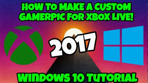 How To Make A Custom Gamerpic For Xbox Live Youtube