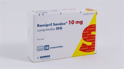 Ramipril Sandoz Efg Mg Comprimidos Farmac Uticos