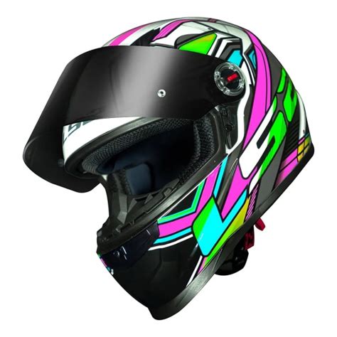 Capacete Ls2 Fechado Classic Ff358 Xdron Rosa Planeta Duas Rodas