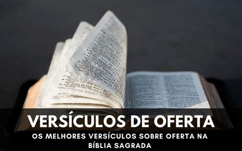 Vers Culos Sobre Oferta Os Melhores Versiculos De Oferta Na B Blia