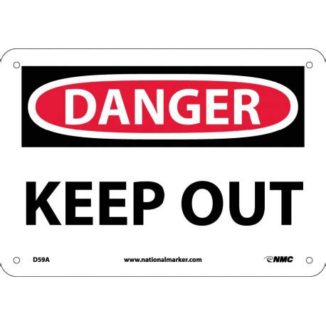 AccuformNMC MADM OSHA Danger Safety Sign Keep Out English