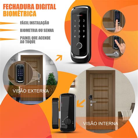 Fechadura Digital Biométrica Idlock Bio Control Id Bluetooth Loja