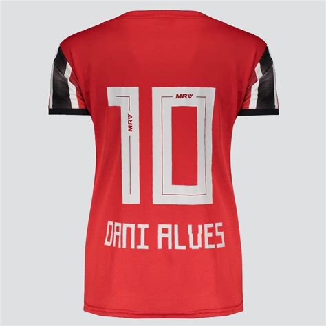 Camisa Adidas São Paulo II 2019 10 Daniel Alves Feminina FutFanatics