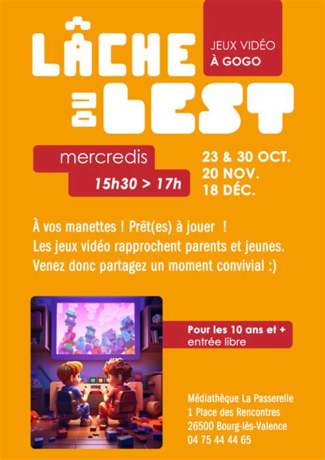 Agenda d octobre de la Médiathèque La passerelle de Bourg lès Valence