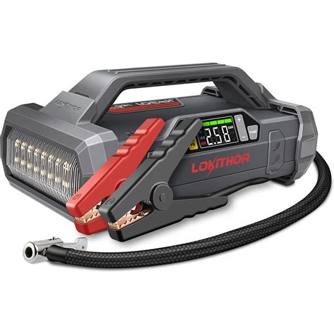 Lokithor Ja A In Lithium Jump Starter With Psi Air Compressor