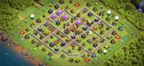 Melhor Layout De Defesa Cv Link Anti Tudo Coc Clash Of Clans