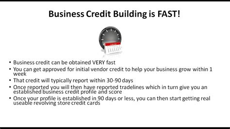 How To Get Business Credit Fast Youtube