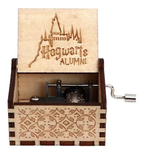 Caja Musical Madera Harry Potter Hogwarts Cuotas Sin Inter S