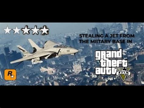 Stealing A Military Fighter Jet In Gta Online Youtube