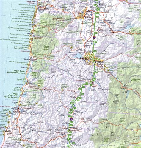 Pacific Northwest Map With Cities