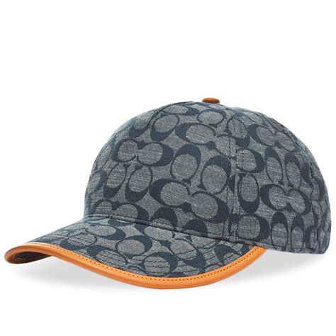 Coach Signature Baseball Cap Chambray Signature End Us