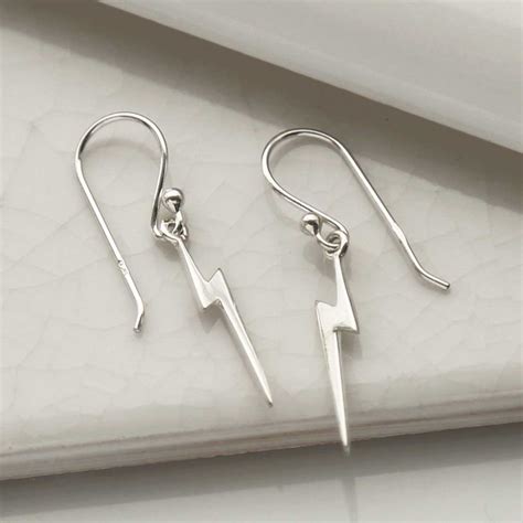 Sterling Silver Lightning Earrings Affordable Jewellery Martha Jackson