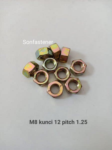 Jual Mur M8 Kuning Kunci 12 Nut 8mm 100pcs Di Lapak Son Fastener