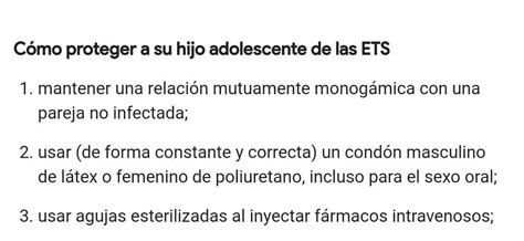 cuales crees que son los mejores métodos de prevención de una ets