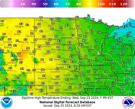 NOAA Graphical Forecast for Northern Plains