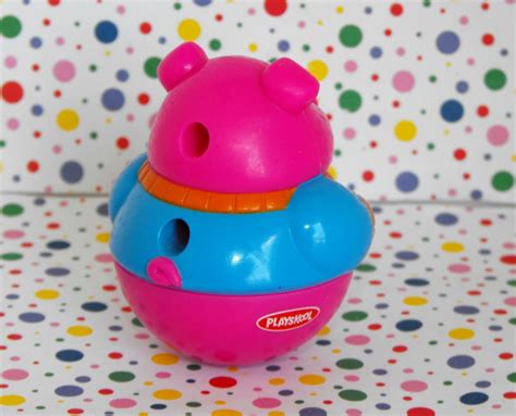 215soldplayskool Weebles Weebleville Pink Pig