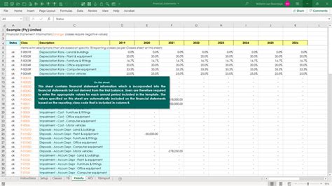 Excel Template Financial Statement