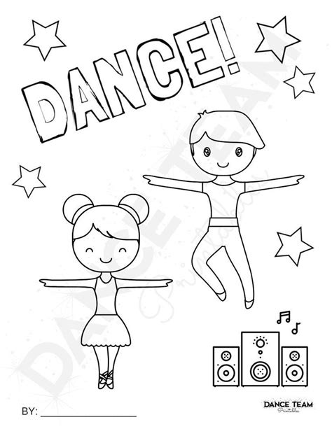 Boy Dancer Dance Activity Printable Dance Coloring Page Coloring