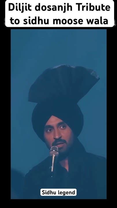 Diljit Dosanjh Tribute To Sidhu Moose Wala Sidhu Moose Wala New Song