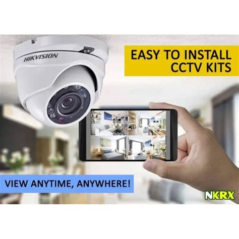 Hikvision Ch Mp Turbo Hd Cctv Package W Mobile View Cctv Kit Diy