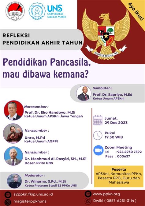 PENDIDIKAN PANCASILA MAU DIBAWA KEMANA S2 Pendidikan Pancasila Dan