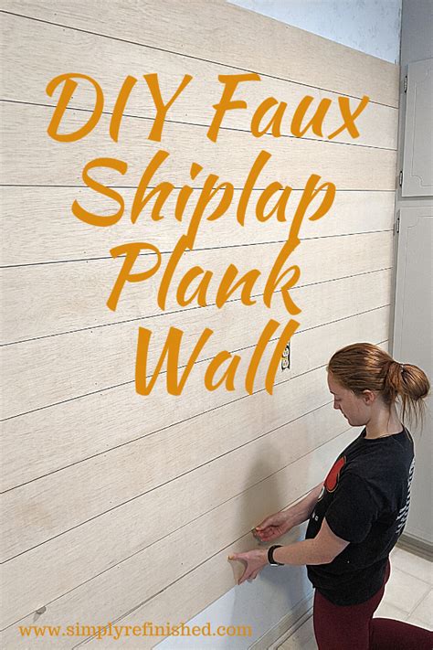 Diy Shiplap Plank Wall An Easy Budget Friendly Diy Project Artofit