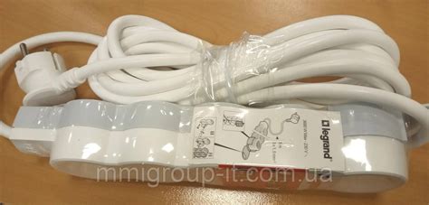 Подовжувач Legrand Standart із заземленням, 5 розеток, 5 м (ID ...