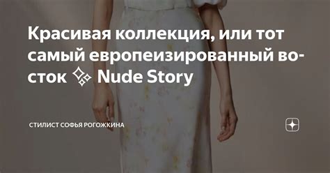 Красивая коллекция или тот самый европеизированный восток Nude Story Стилист Софья Рогожкина