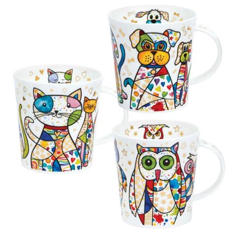 Dunoon Blingers Lomond Set Of 3 Mugs Temptation Gifts