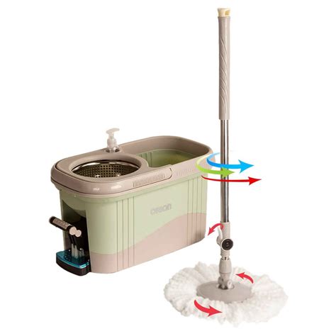 Набор для уборки ORION 2112: швабра, ведро с педальным отжимом, насадка ...