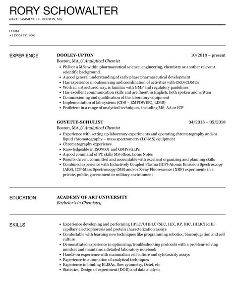 Analytical Chemistry Examples