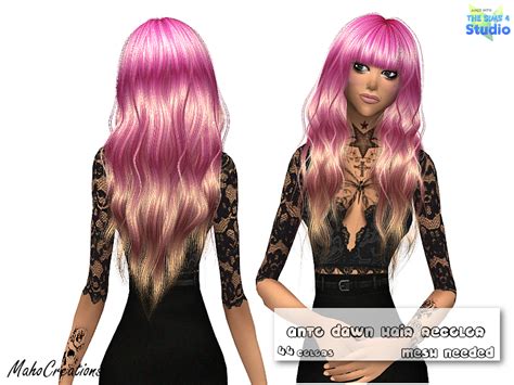 The Sims Resource Anto Dawn Hair Recolor Mesh Needed