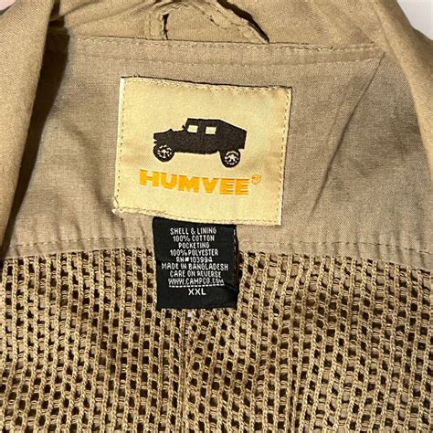 Humvee Safari Vest Mens 2x Beige 100 Cotton Photogra Gem