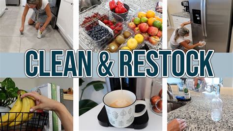 NEW CLEANING MOTIVATION KITCHEN CLEAN WITH ME RESTOCK HOMEMAKING